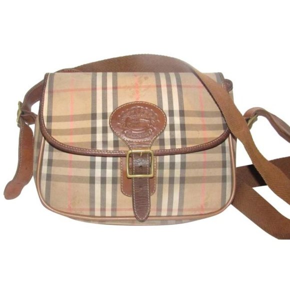 Burberry Saddle Style Nova Check Shoulder Bag - Picture 1 of 12